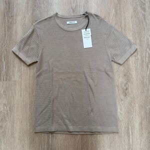 Kenneth Cole Sweater Collection Crew Neck Heathered Sand Men's Size Small